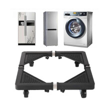 Washing Machine Stand with Brake Dryer Holder Extendable Refrigerator Base Mobile Cart Storage Shel-haoyi