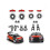 For Kingmotor 1/7 Pulley C3 E8414 E8415 Simulation Disc Brake Caliper Upgrade,red+brown 5
