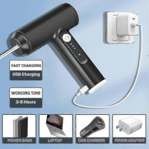Hand Stirrer Wireless Electric Hand Mixer Usb Rechargeable 3 Speed Whisk Wireless for Egg White, Ca 2