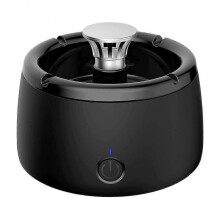 Smokeless Home Ashtray, Rechargeable Ashtray for Car Indoor Outdoor Home Office (black)