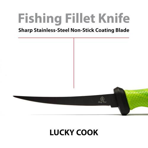 Curved Fish Fillet Knife Flexible Thin and Sturdy 6.5 Inch 2