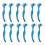 12 Pack Denture Brush Hard Denture Cleaning Brush False Teeth Brush Toothbrush (haoyi 1