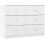 Seconique Denver 6 Drawer Chest White Gloss 1