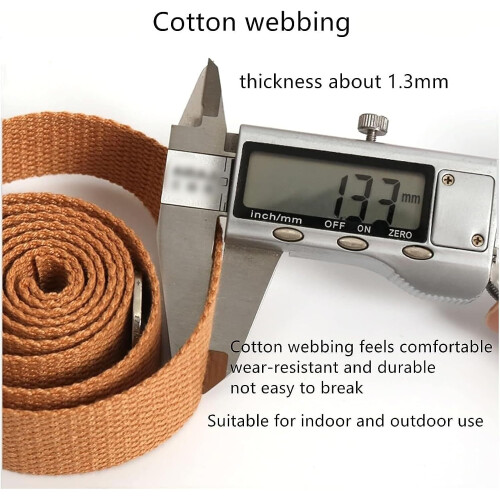 1 Pack Cotton Canvas Webbing Strap for Bags Making DIY Accessories 25MM x 10Yards 1