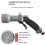 (2) Length High Pressure Water Spray Gun Multifunctional Adjustable with Two Nozzle for Car Washing 4