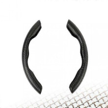 (black) Tesla Steering Wheel Cover for Tesla Model 3 Model Y Model S Ultra Thin Carbon Fiber Leather Anti-fur Sport