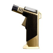 Powerful Windproof Blue Flame Jet Butane Refillable Metal Torch for Outdoor Cigar Barbecue Cooking Kitchen Welding