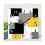 Wall Clock Silent Non-ticking, Abstract Geometric Minimalist Checkered Square Rustic Wall Clocks De 2