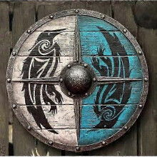 (A4) Medieval Vikings shield Wood Steel Armor Battle Ready Warrior Round Decorative