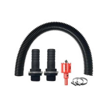 1.25 Inch Water Butt Connection Set, 50cm Connection Hose And 2 Hose Connectors 25 Mm,rain Butt Con