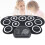 Electronic Roll Up Drum Set 1200mAh Silicone Double Pedal 7