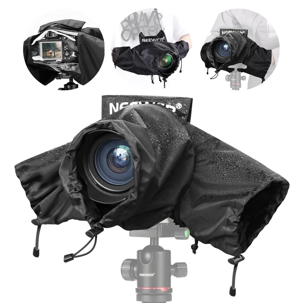 Camera Rain Cover For Dslr Mirrorless Vlog Camera & Lenses Within 200Mm Small Size 798135944558