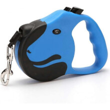 (blue) 360 Tangle-Free Dog Walking Leash, 5M Strong Reflective Nylon with Anti-Slip Handle (A-5-F6)