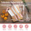 9-Piece High Carbon Stainless Steel Knife Set with Block for Kitchen Rust Proof Non-Stick Coated Ergonomic 2