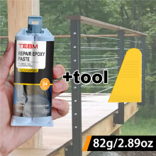 (82g tools) Epoxy Resin, Multi-Purpose Repair Adhesive for Metal, Wood, Fiberglass, Carbon Fiber, Plastic, Rubber,Impact-Resistant