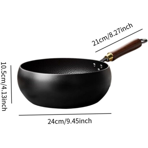 Wok Pan for Chinese Cooking at Home 9.45inch 1