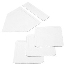 (White) SPORTS Baseball Softball Throw Down Baseball Bases Set