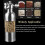 (17.5cm, Silver) Black Pepper Mill Salt Pepper Grinder Spice Grinder Kitchen Creative Gadgets Pepper And Salt Grinder Grindering 2024 HOT 4