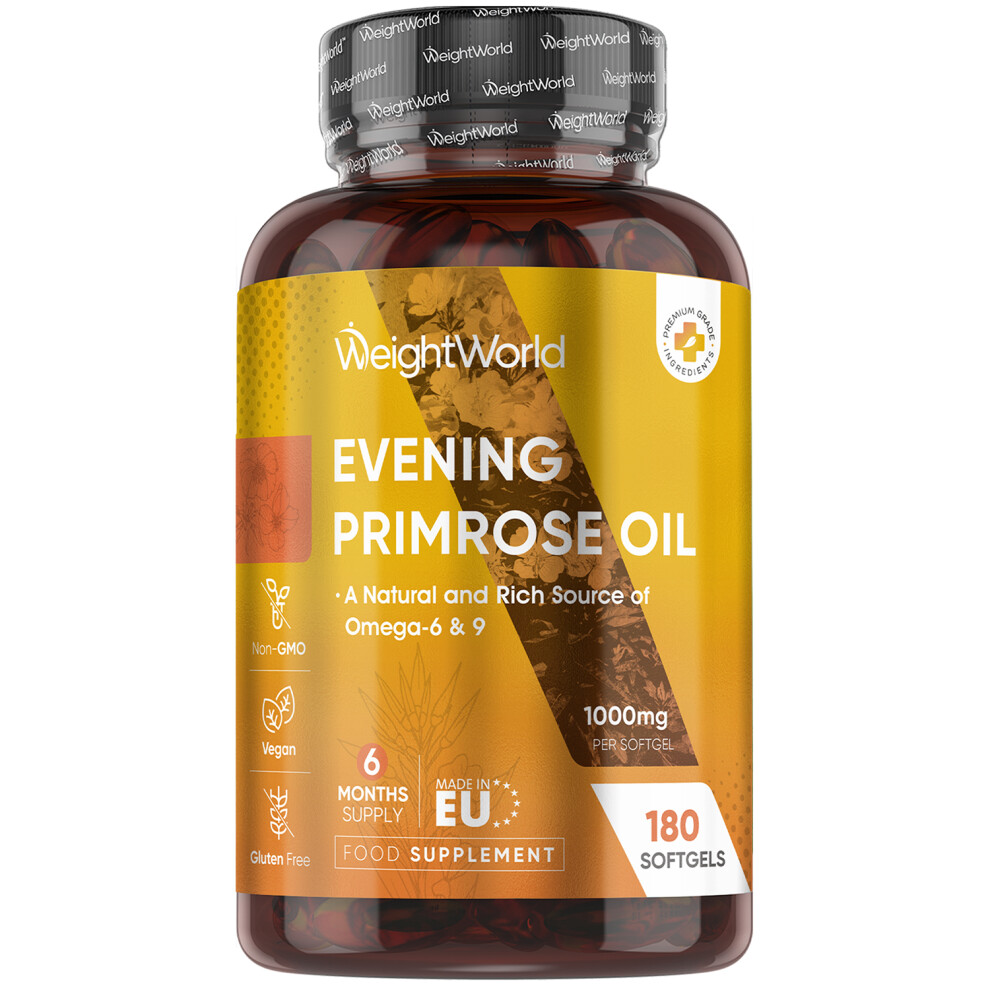 Maxmedix Weightworld Evening Primrose Oil 1000Mg - 80 Softgels, Omega 6 & 9