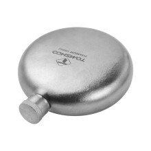 Titanium Flask 150ml Crystalline Natural 10x9x2.5cm Lightweight