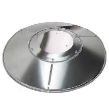 Patio Heater Reflector Shield, Propane Outdoor Heaters Replacement Part - Top Dome, 3-Hole Mount, 3