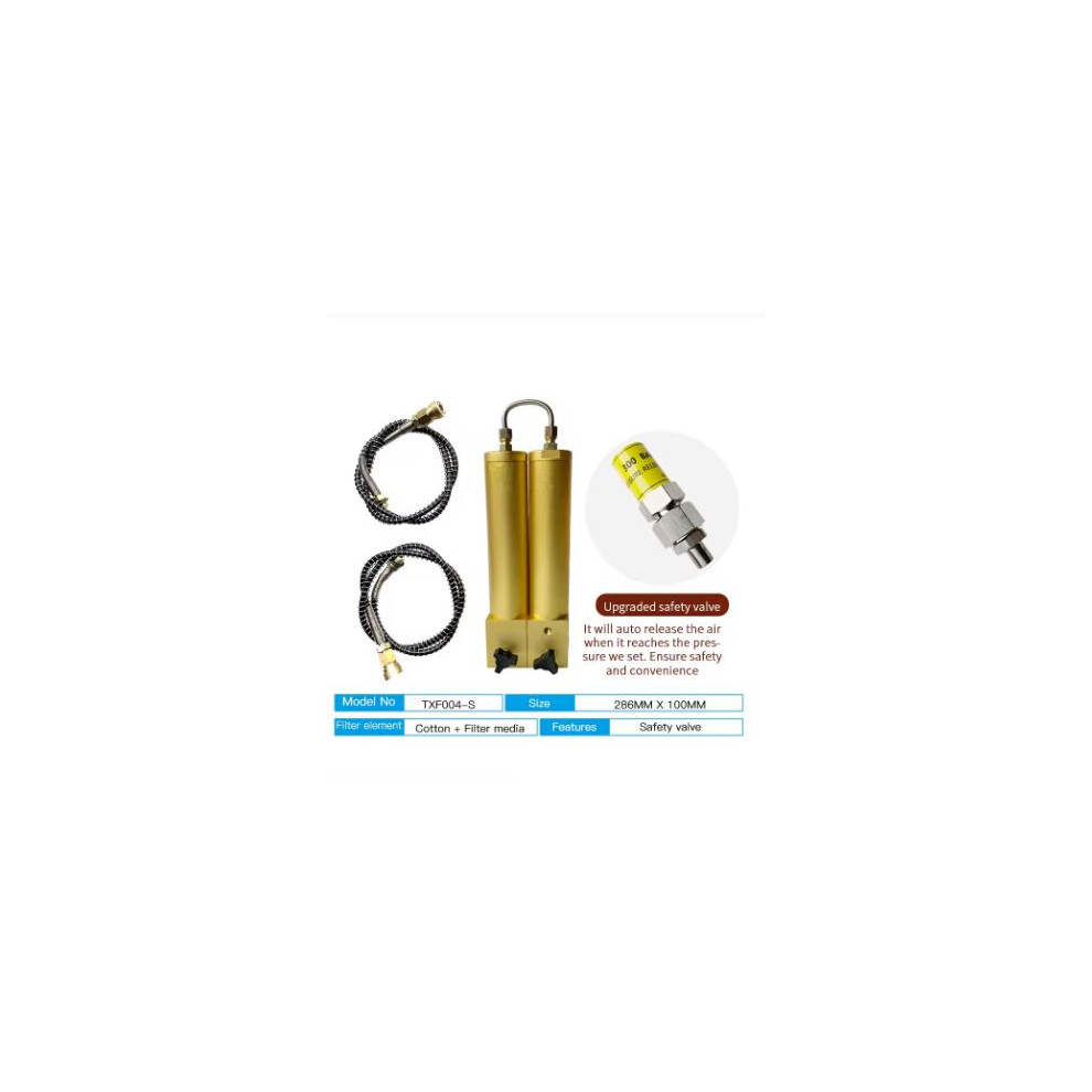 Tuxing 300Bar Compressor Oil Water Separator High Pressure Compressor Two Stage Filtration Air Filter For Purifying Air Diving 82633431
