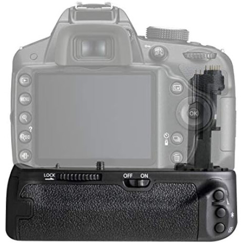 Black Battery Grip for DSLR Cameras Compact and Design 2