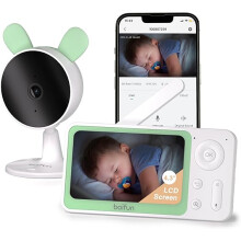 BOIFUN 1080P Smart Baby Monitor With Phone App, Motion & Sound Detection, Auto-Night Vision,