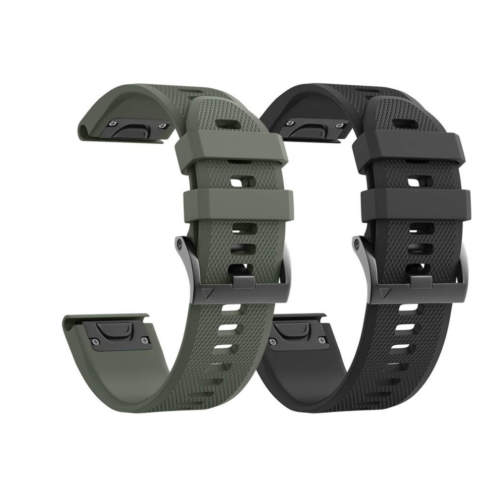 Silicone Watch Bands For Fenix 5X/Fenix 5X Plus And Fenix 6X/Fenix 6X Pro 26Mm 798135948518