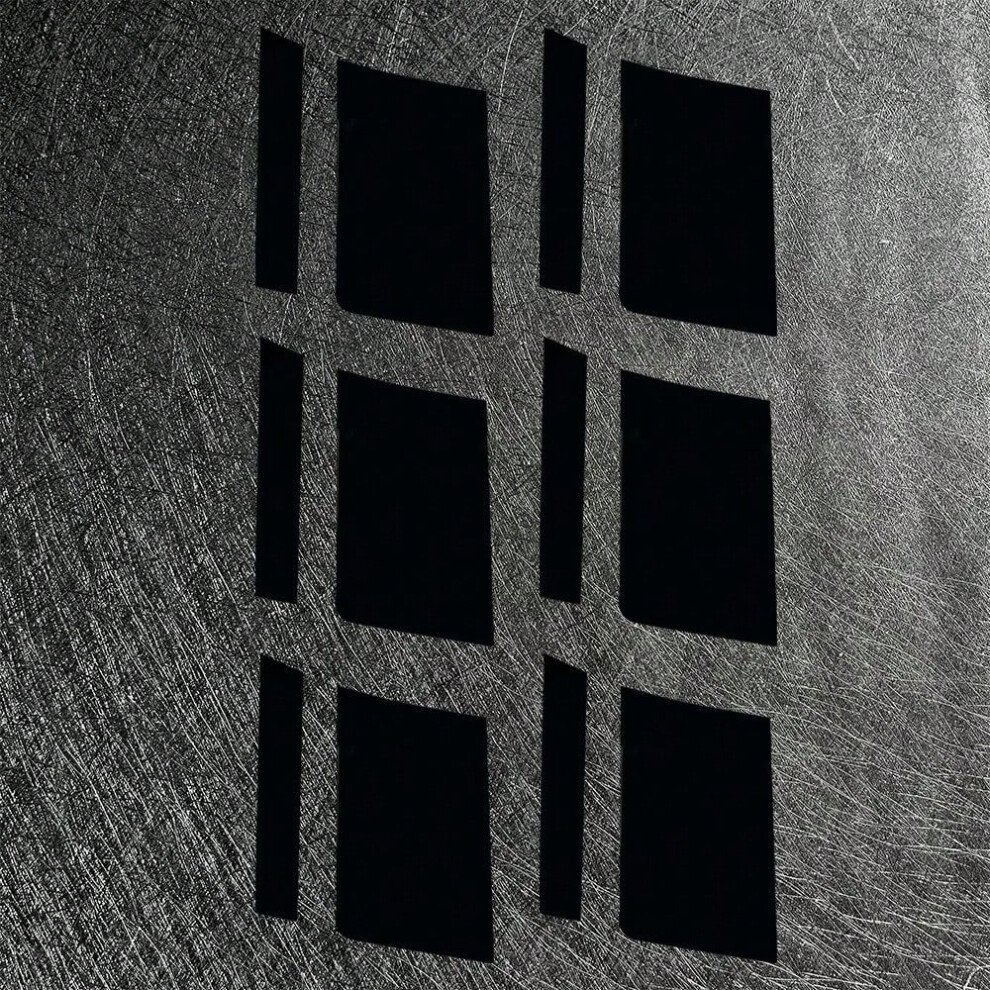 (Wheel stickers black small 6 pieces) Car wheel hub decorative stickers rim reflective stickers tire modification personality creative stickers wheel-image-OPC-PHY27G5-NEW