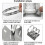 2 Pack Stainless Steel Wall Mounting Bracket for Indoor Outdoor Use 2
