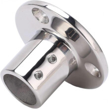 Handrail Round Base, Rustproof 316 Stainless Steel Handrail Fittings for 25mm/1"(90) Tube