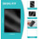 10 Pack Black Magnetic Picture Frame for Refrigerator Locker 4'x6' 4