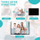 10 Pack Black Magnetic Picture Frame for Refrigerator Locker 4'x6' 5