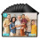 10 Pack Black Magnetic Picture Frame for Refrigerator Locker 4'x6' 1