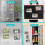 10 Pack Black Magnetic Picture Frame for Refrigerator Locker 4'x6' 2