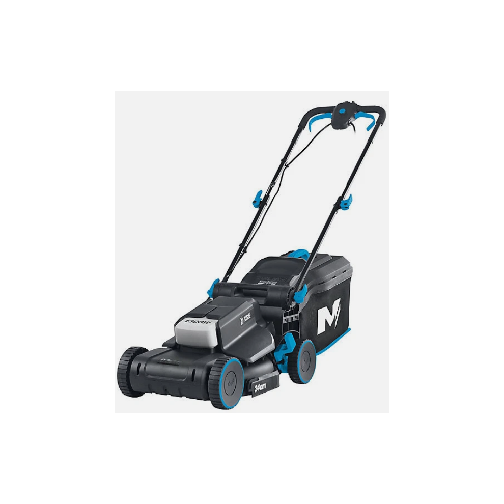 Mac Allister MLM1334 1300W Rotary Lawnmower  34cm, 35L Box, 10m Lead
