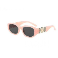 (E) Unique Small Sunglasses Women Fashion Personality Lady Medusa Head Vintage Square Goggle Sunglasses For Men High Quality