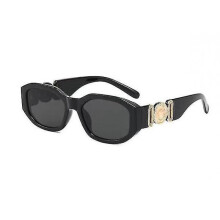 (A) Unique Small Sunglasses Women Fashion Personality Lady Medusa Head Vintage Square Goggle Sunglasses For Men High Quality