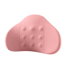 (Pink) Car Lumbar Seat Cushion Fully Curved Design, Comfortable Lumbar Cushion Ergonomical Seat Backrest with 9 Massage Points for Driver Waist Prot
