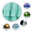 (green) Cotton Solid Color Ruffled Edge Curtain, Bedroom Art Curtain 4