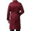 (S, Red) Mens Slim Fit Belt Double Breasted Trench Coat 4