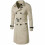 (L, Khaki) Mens Slim Fit Belt Double Breasted Trench Coat 1