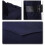 (M, Dark Blue) Mens Slim Fit Belt Double Breasted Trench Coat 5
