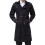 (S, Black) Mens Slim Fit Belt Double Breasted Trench Coat 3