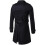 (S, Black) Mens Slim Fit Belt Double Breasted Trench Coat 2