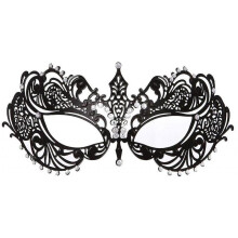 (Fox) Masquerade Mask For Women Metal Mask Shiny Rhinestone Venetian Party Evening Prom Ball Mask Bar Costumes Accessory