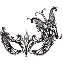 (Butterfly) Masquerade Mask For Women Metal Mask Shiny Rhinestone Venetian Party Evening Prom Ball Mask Bar Costumes Accessory