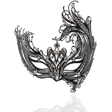 (Swan) Masquerade Mask For Women Metal Mask Shiny Rhinestone Venetian Party Evening Prom Ball Mask Bar Costumes Accessory