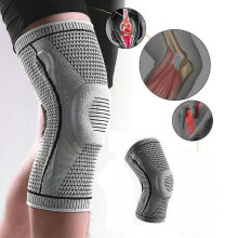 (L) Stretchy Compression Sleeve Knee Elite Sport Knee Sleeve Brace Total Orthotics